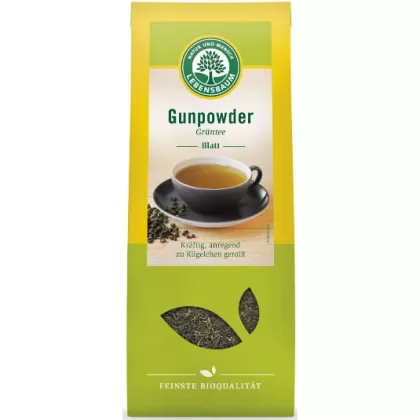 Ceai verde bio antioxidant, Gunpowder, Lebensbaum, 100g